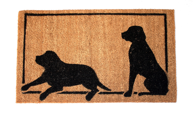 שטיח מאוייר בכלבים בגודל של 45*75 ס"מ