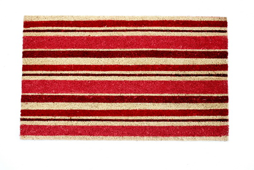 שטיח כניסה בפסים אדומים 