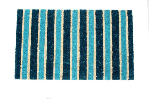 שטיח כניסה בפסים כחולים 