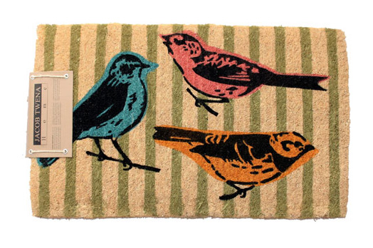 שטיח סף בעובי של 4 ס"מ עם 3 ציפורים מזמרות