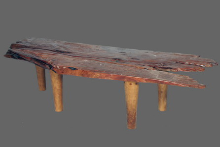 שולחן סלוני ענק מעץ מלא. מידות 180*65*45 